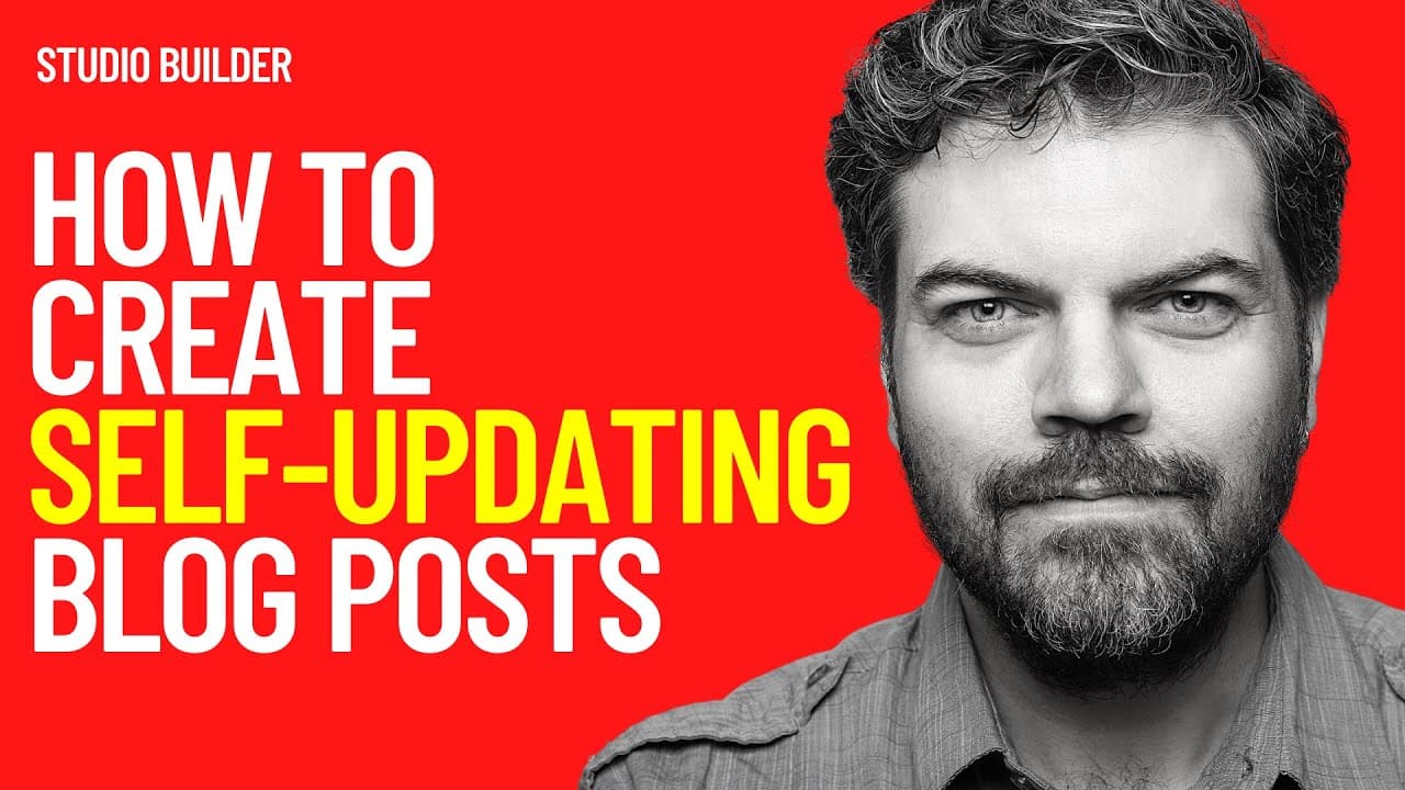AMAZING Blog Posts that Update Themselves (no AI)